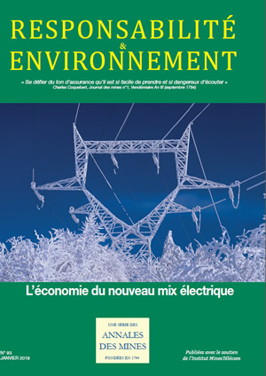 Responsatilité & Environnement - N° 93 - Janvier 2019 - L’économie du nouveau mix électrique