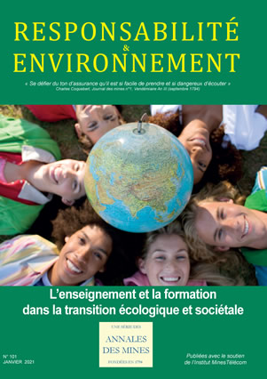 Responsabilité & Environnement - N° 101 - Janvier 2021 - L’enseignement et la formation dans la transition écologique et sociétale