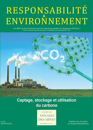 Responsabilité & Environnement -  N° 105 - Janvier 2022 - Captage, stockage et utilisation du carbone