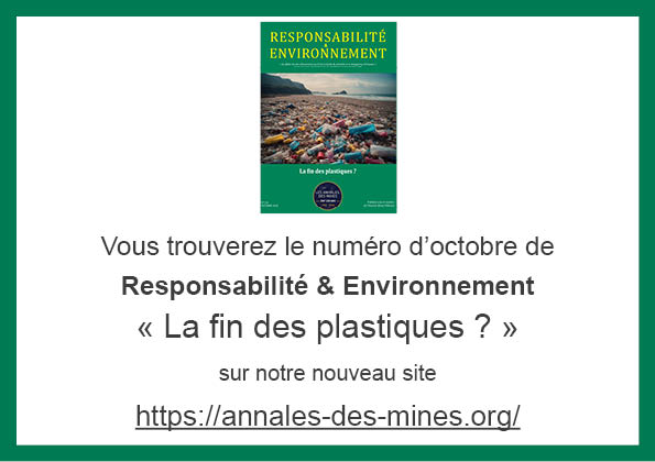 Revue Responsabilité &Environnement du mois d'octobre